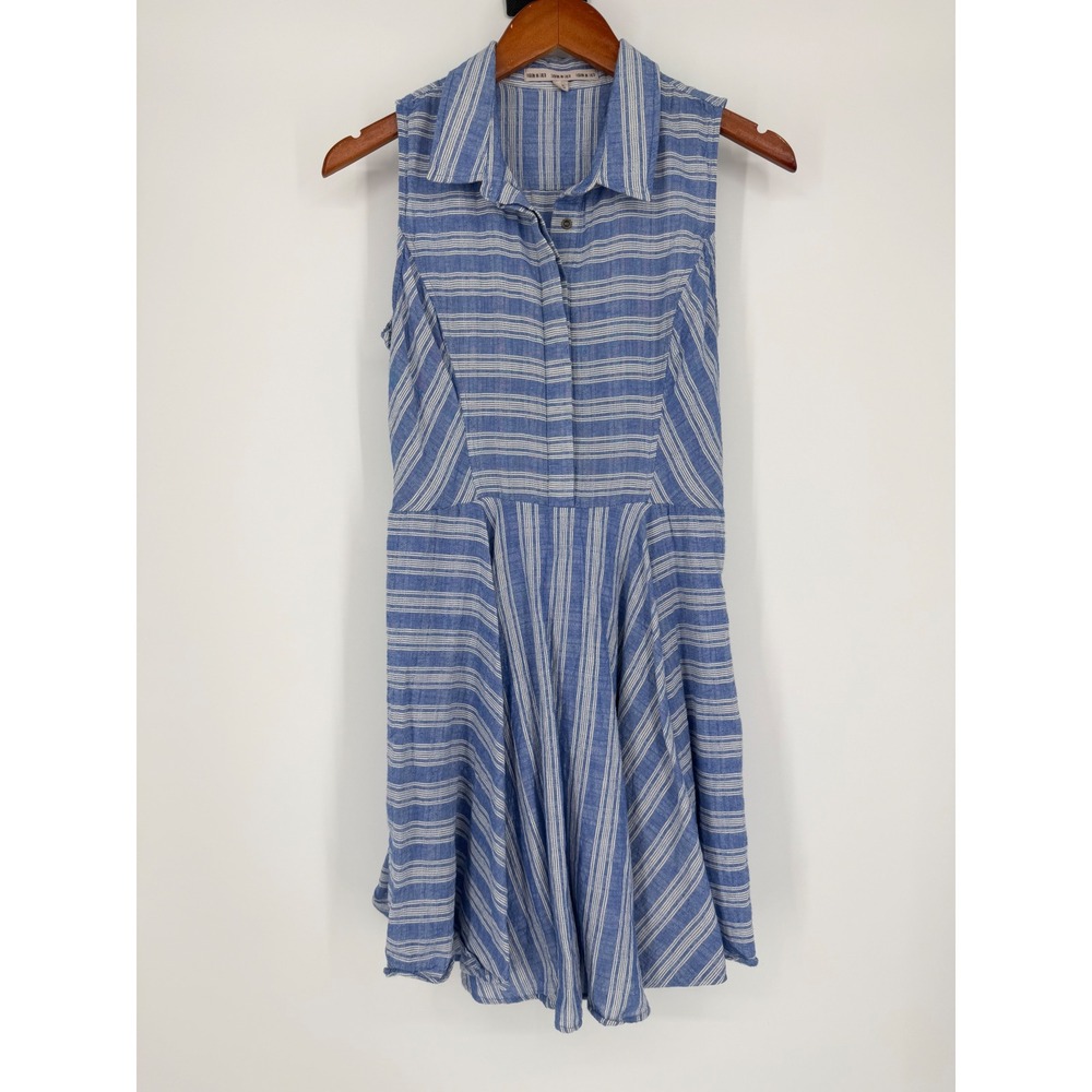 Fashion on Earth Womens Dress Large Boho Coastal Chic Beach Summer Nautical